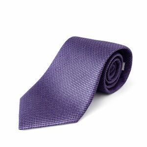 Isaac Mizrahi Purple Tie with Black Pattern 61x3.5